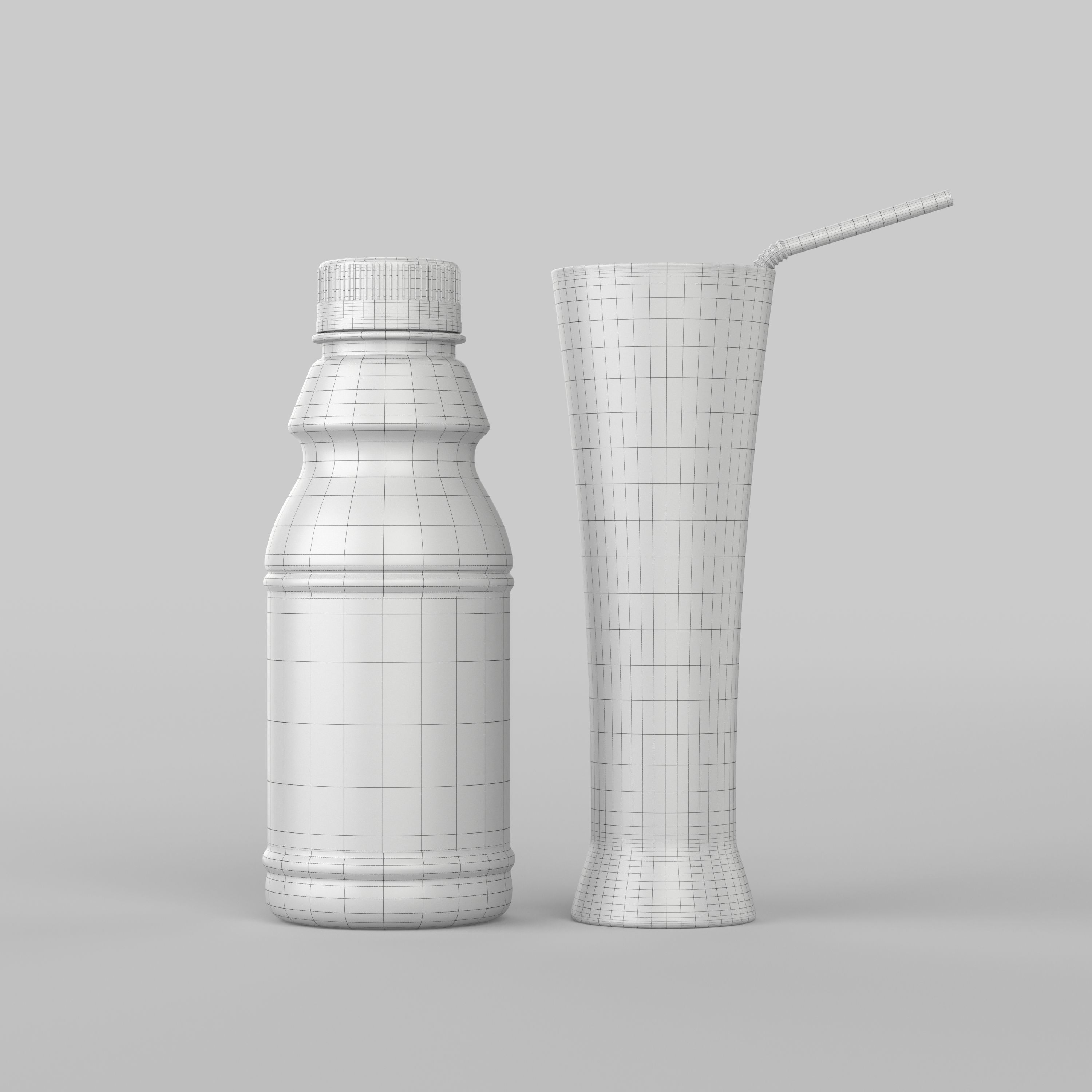 Juice Bottle 3D model_5