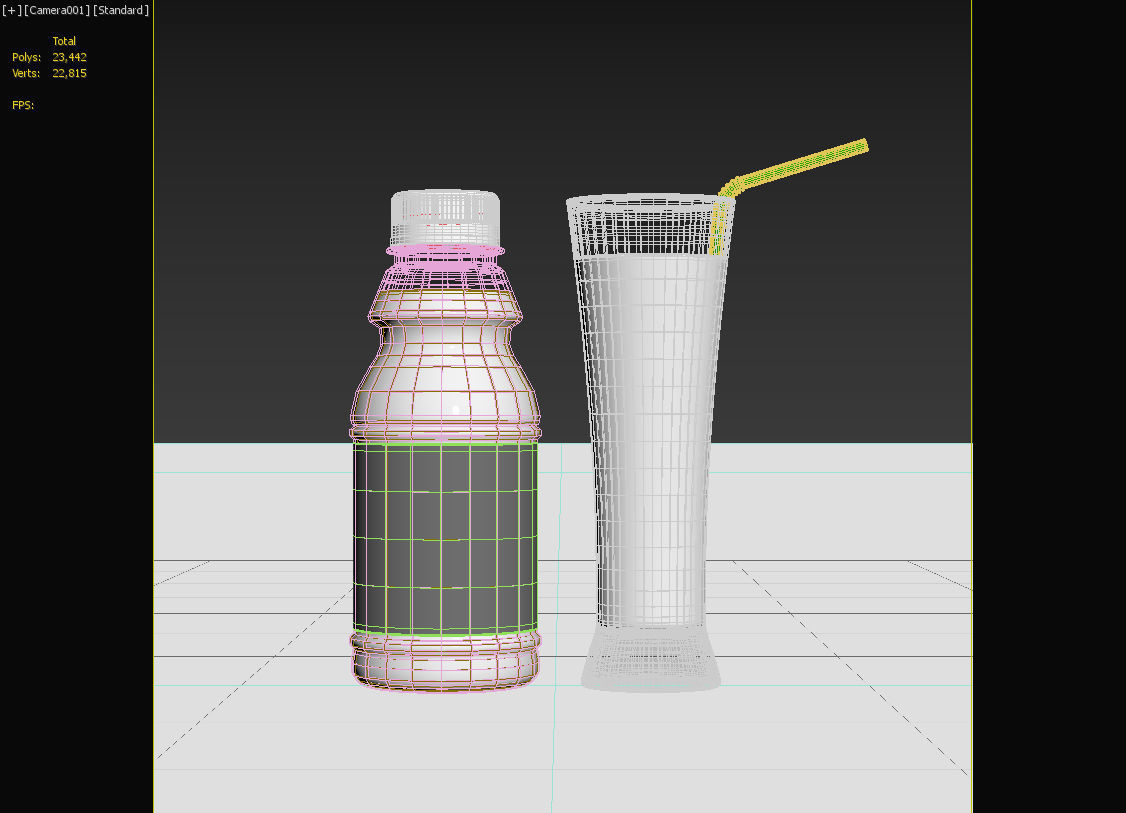 Juice Bottle 3D model_7