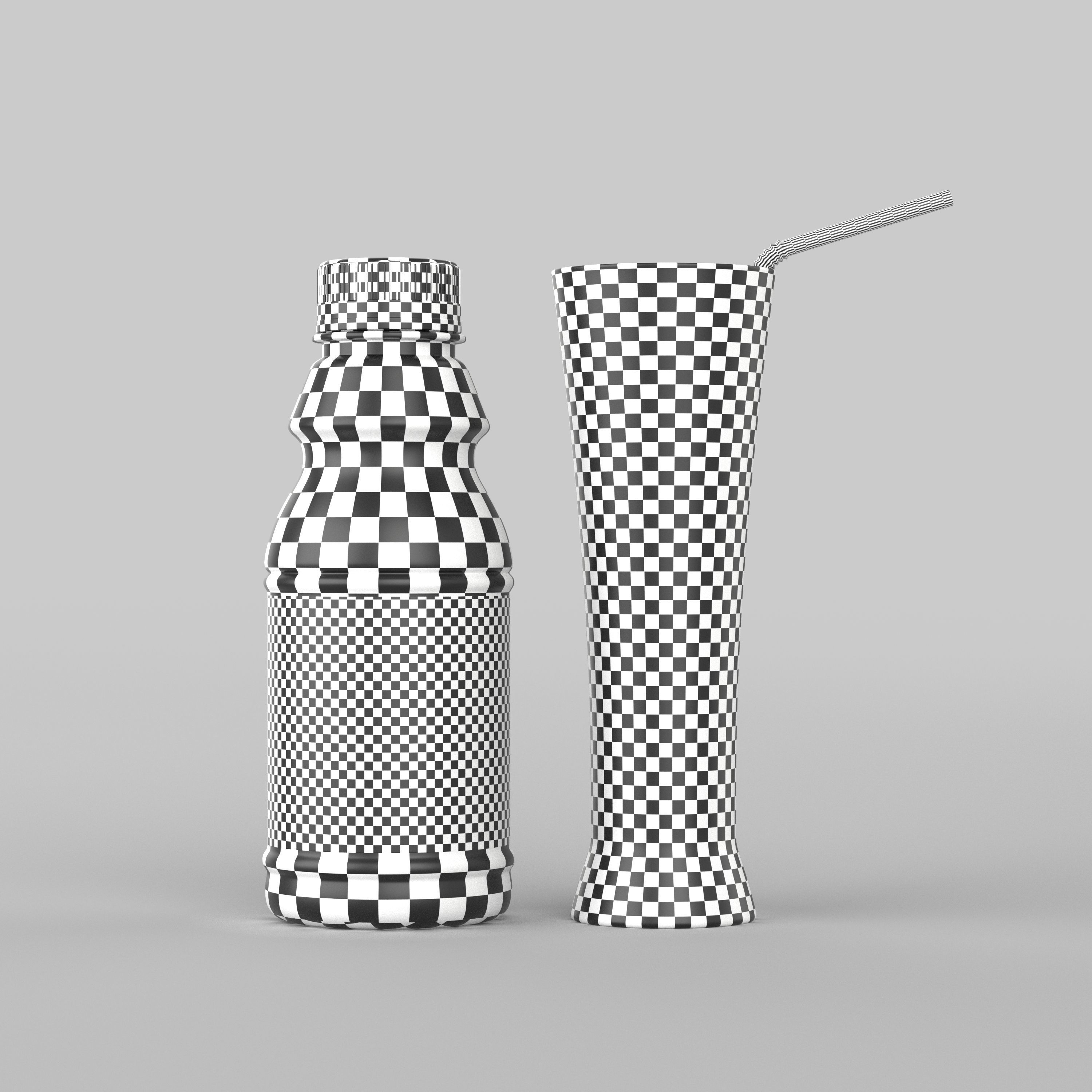 Juice Bottle 3D model_6