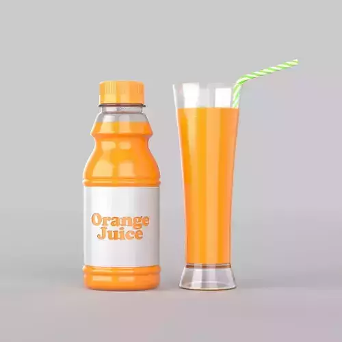 Juice Bottle 3D model