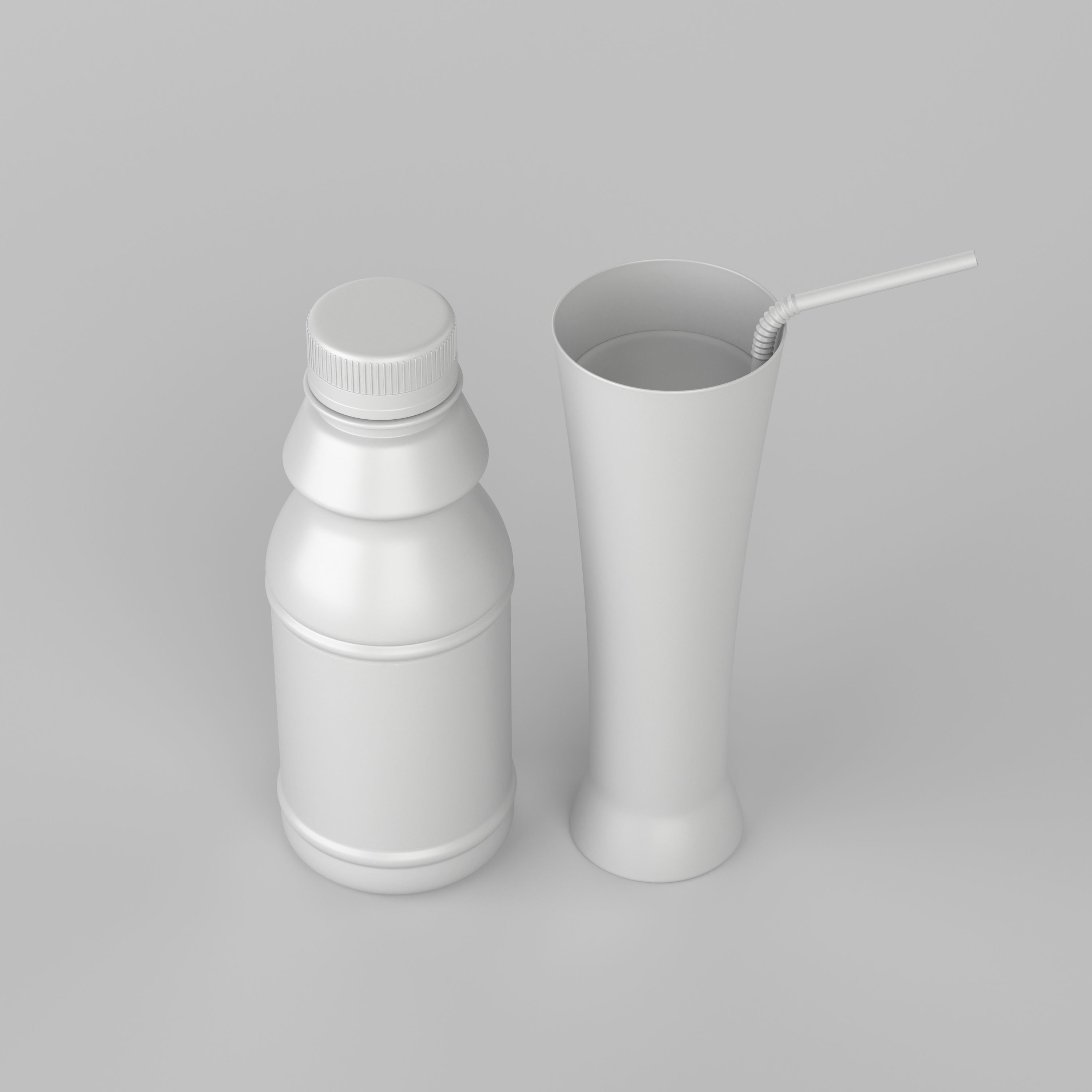 Juice Bottle 3D model_4