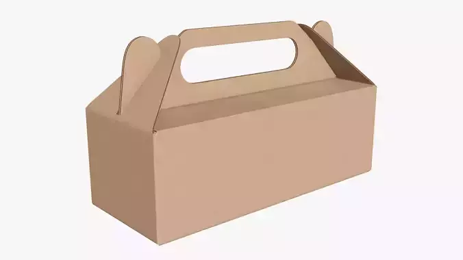 Gable box cardboard food packing 04