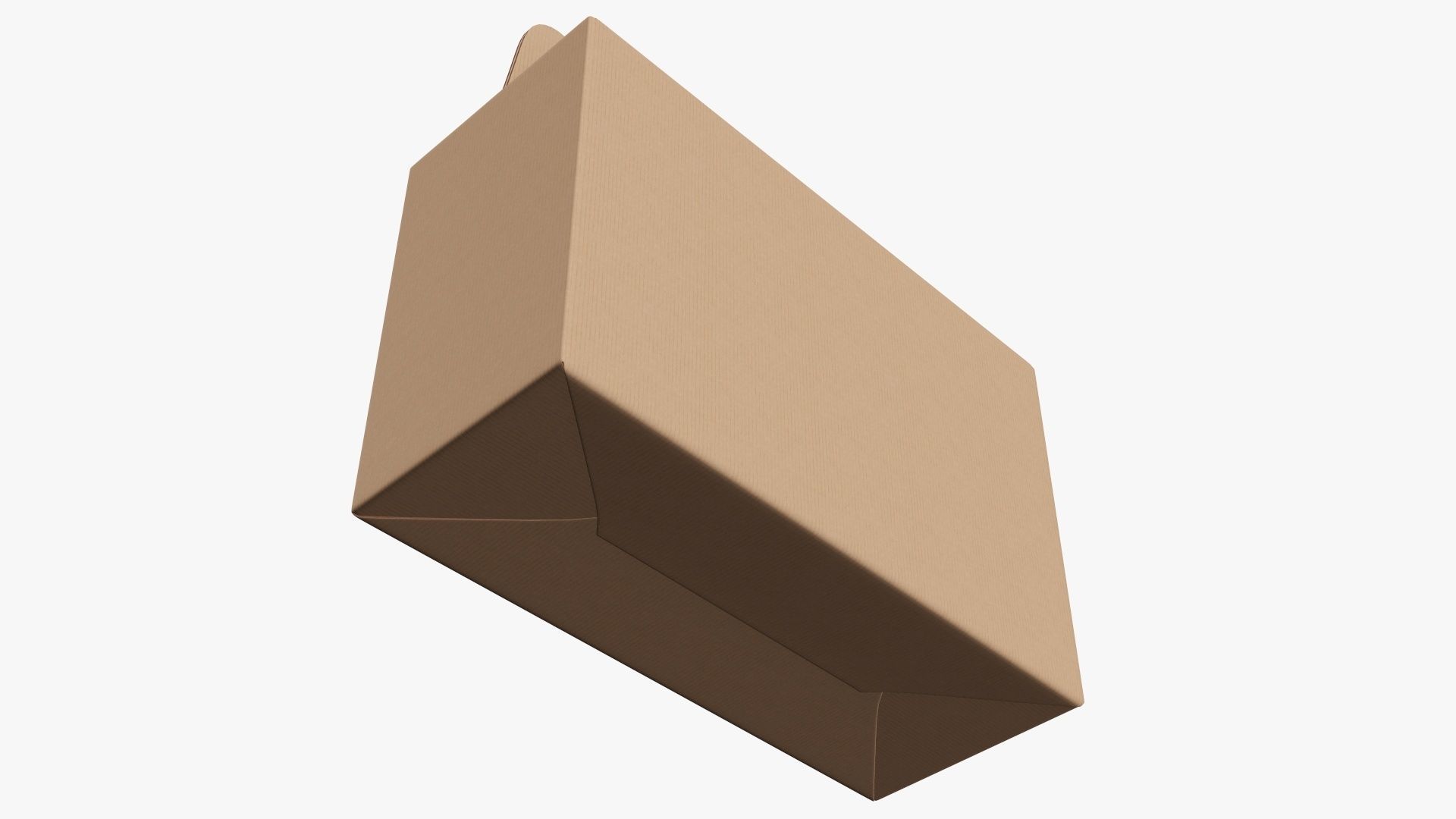 Gable box cardboard food packing 06 3D model_3