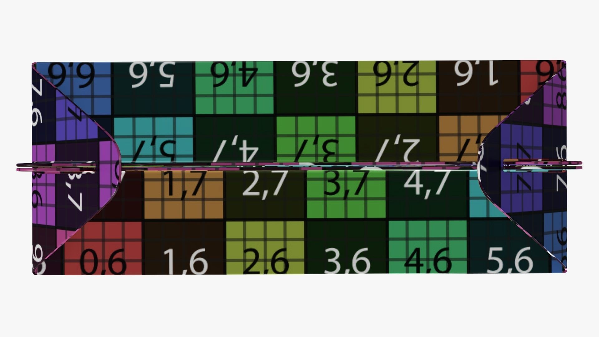 Gable box cardboard food packing 06 3D model_14