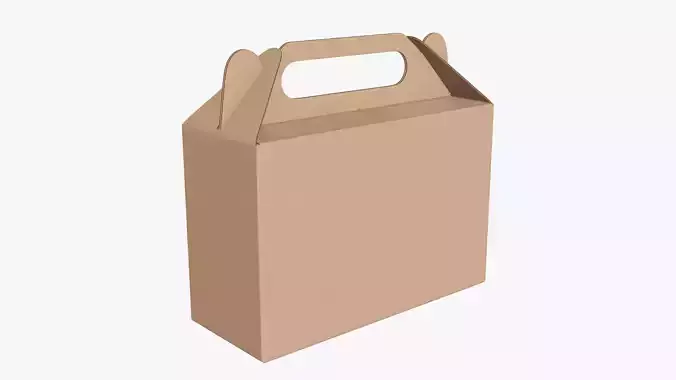 Gable box cardboard food packing 06