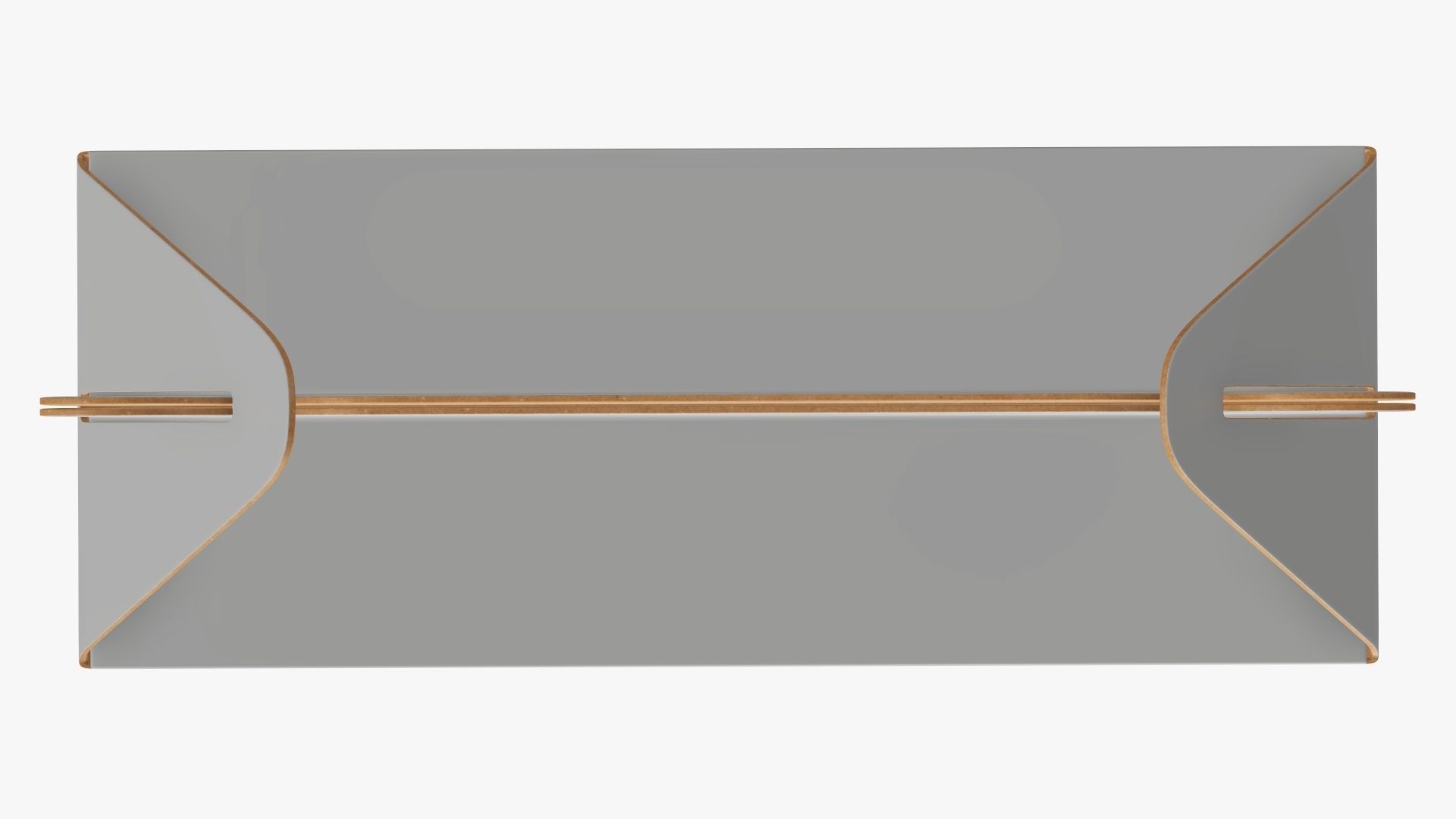 Gable box cardboard food packing 06 white 3D model_4