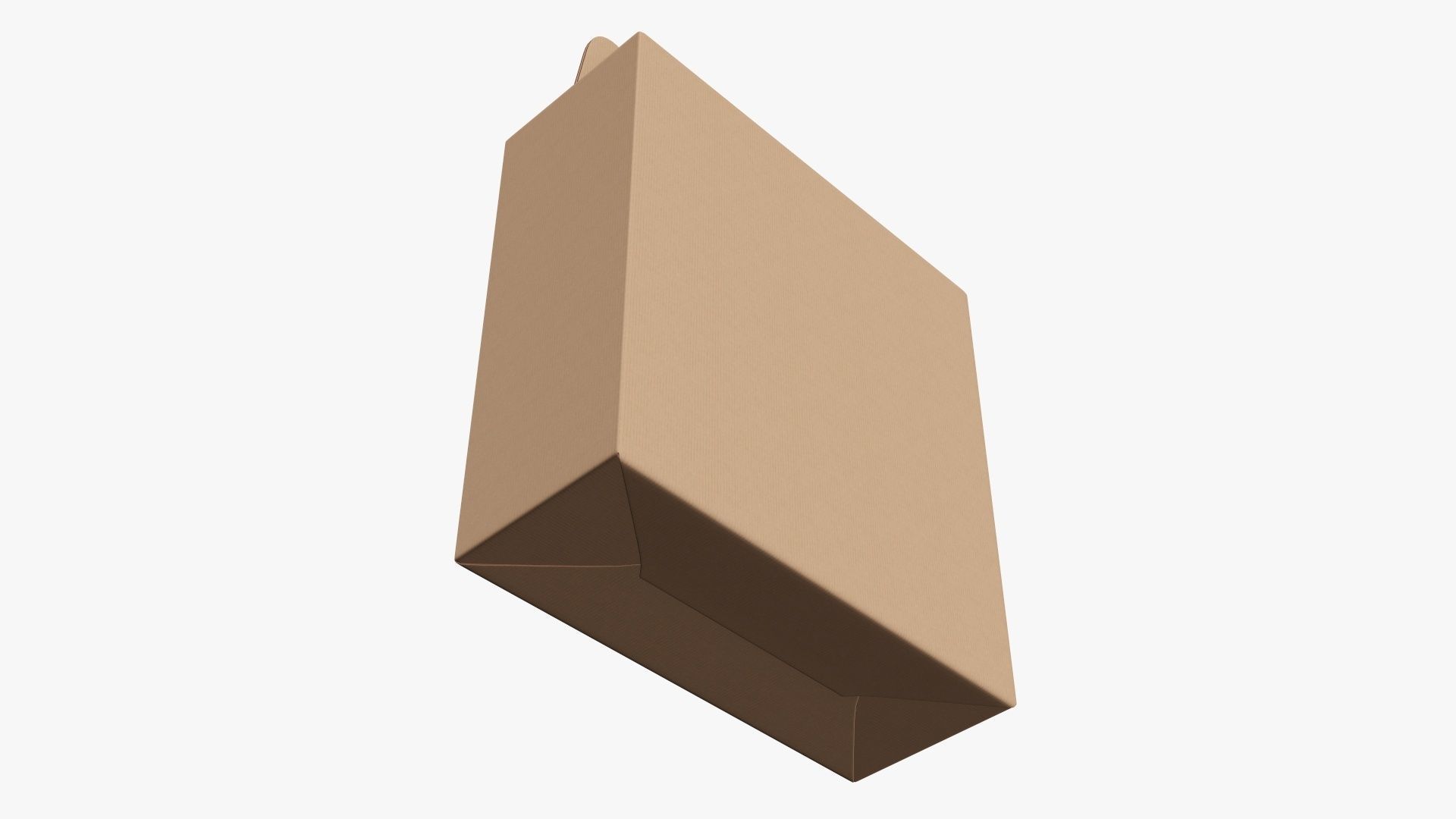 Gable box cardboard food packing 07 3D model_3