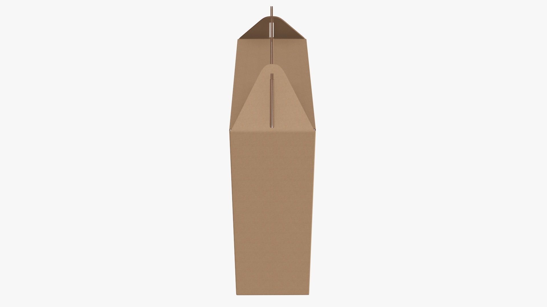 Gable box cardboard food packing 07 3D model_2