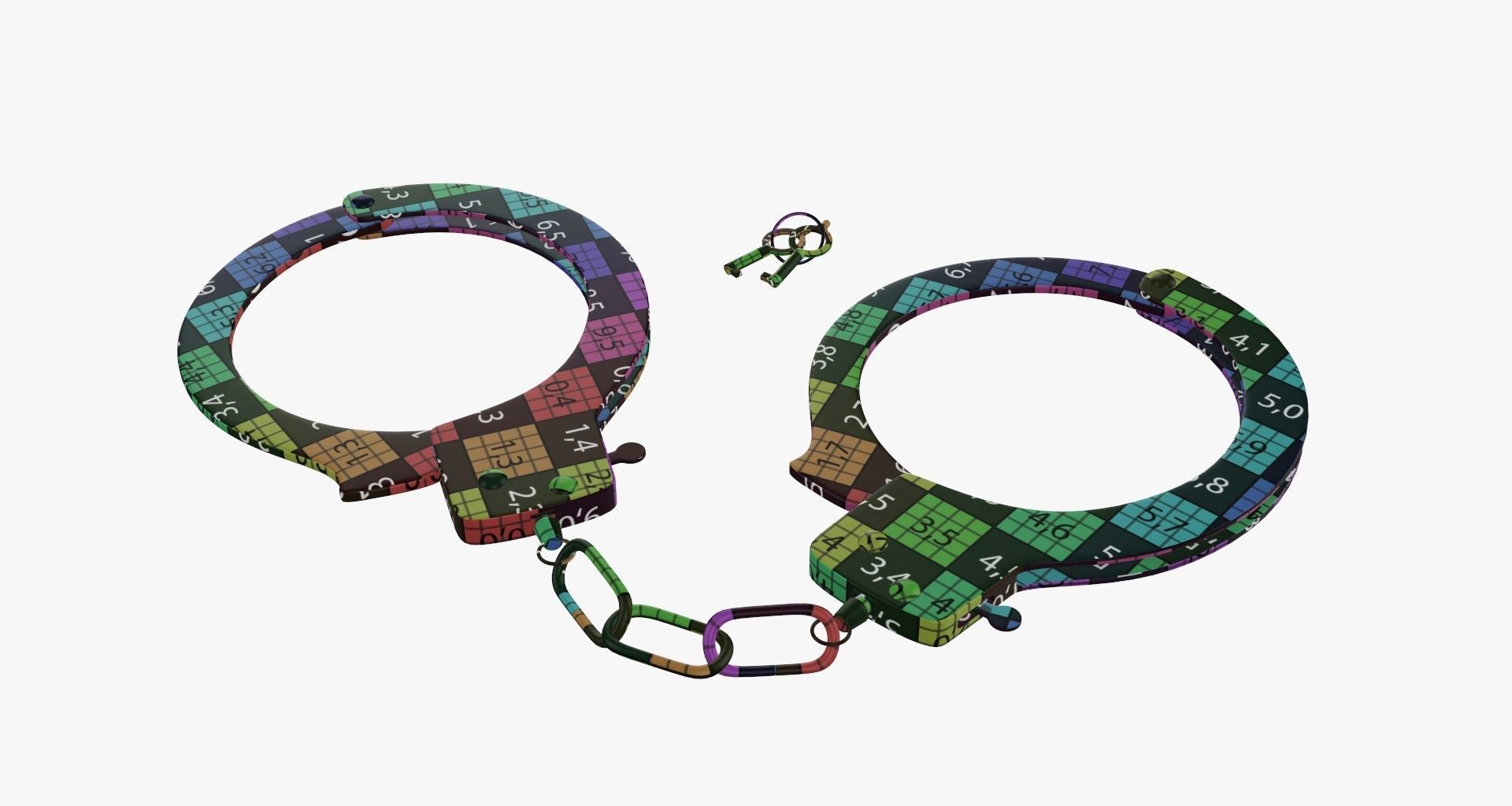 Handcuffs 3D model_2