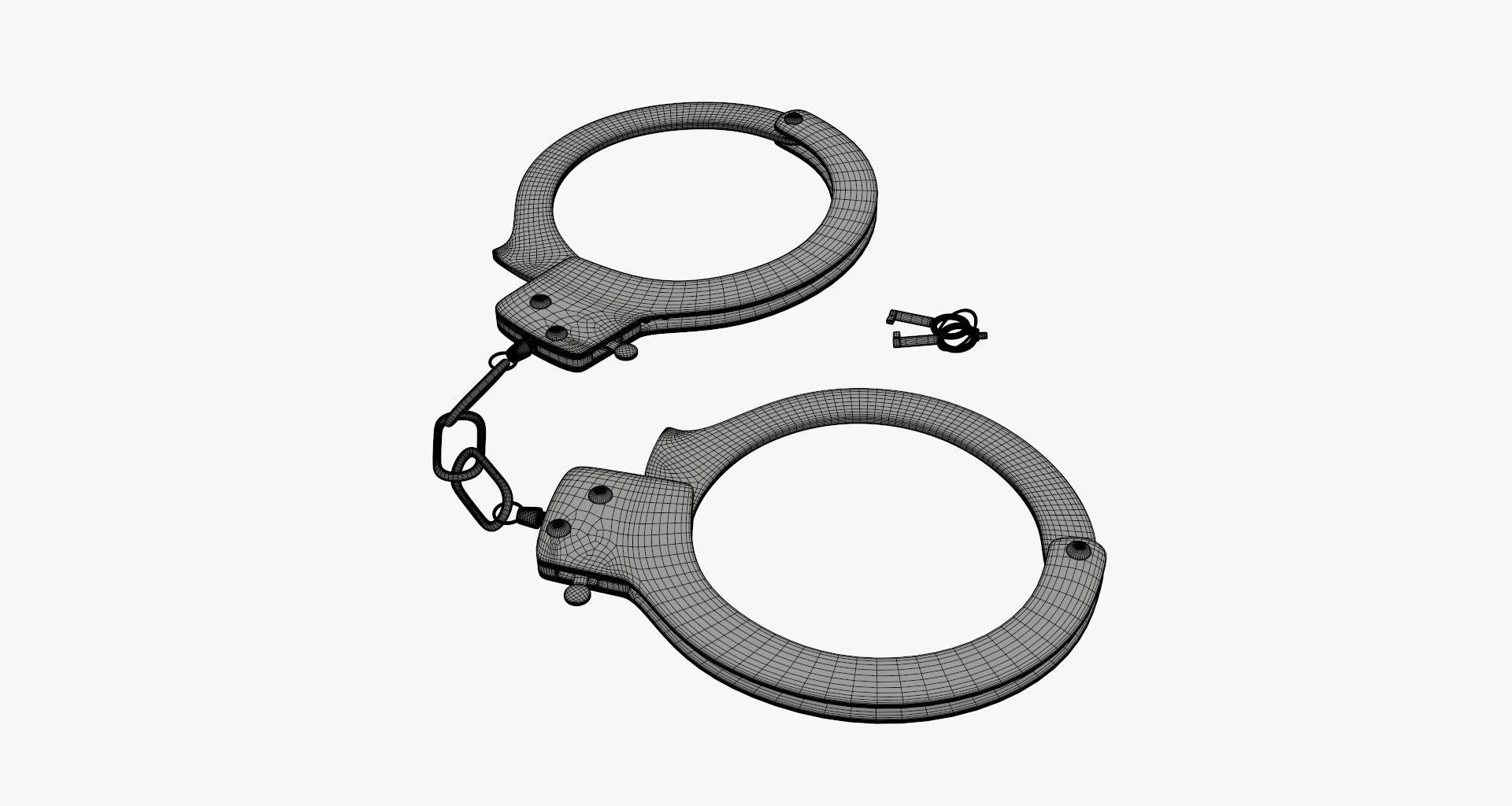 Handcuffs 3D model_8