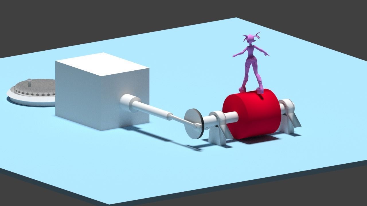 3d Rendering Animation Low-poly 3D model_106