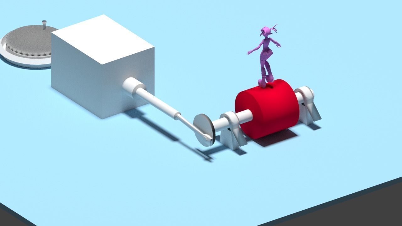 3d Rendering Animation Low-poly 3D model_113