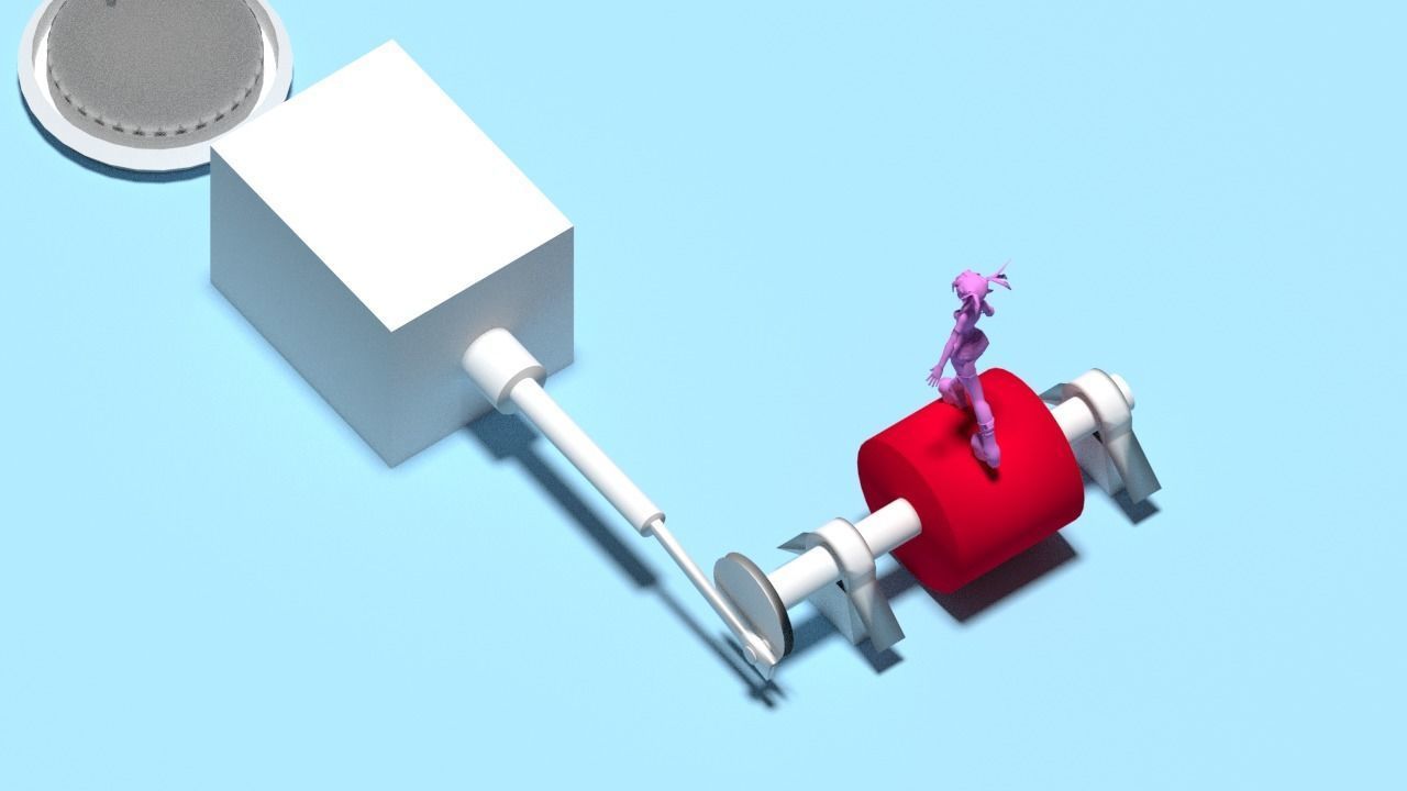 3d Rendering Animation Low-poly 3D model_123