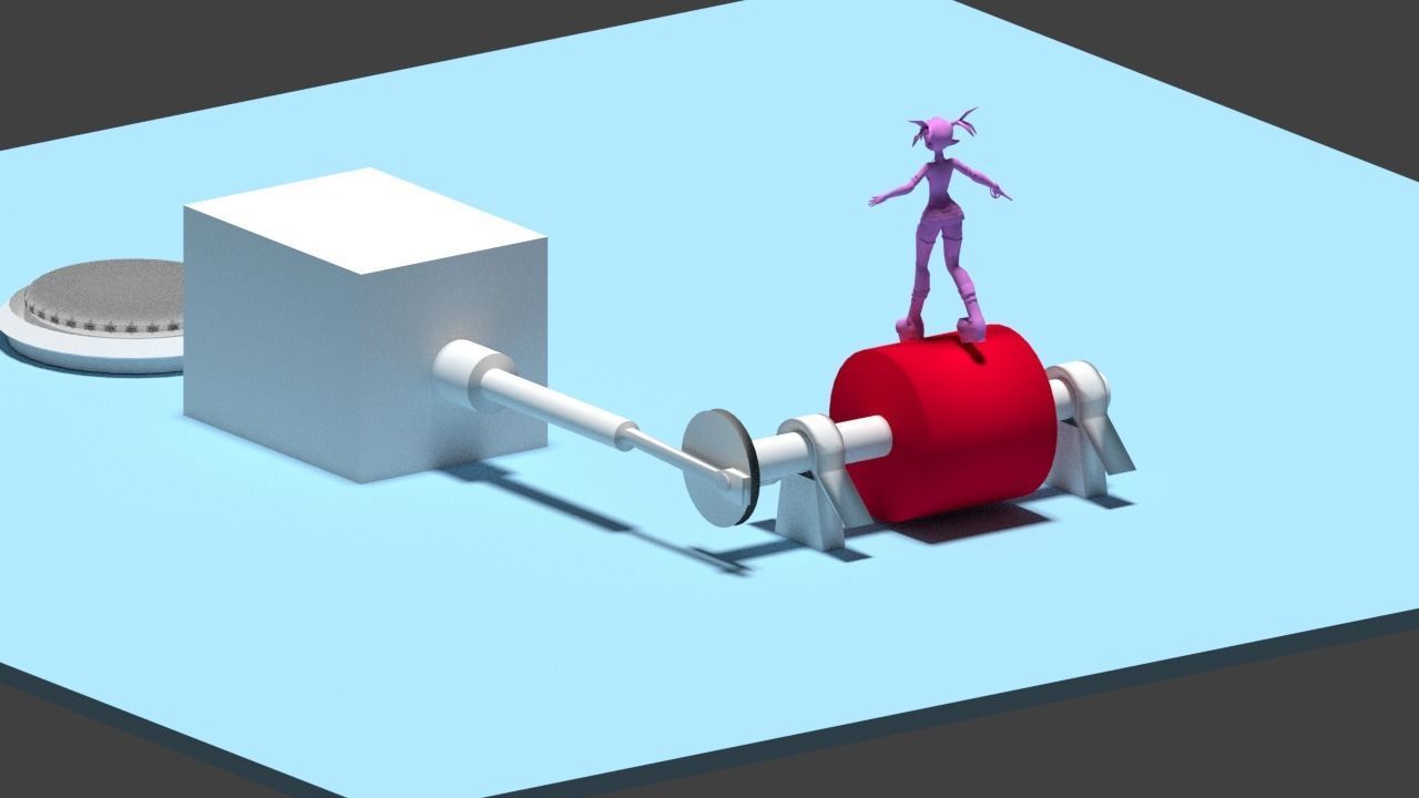 3d Rendering Animation Low-poly 3D model_108