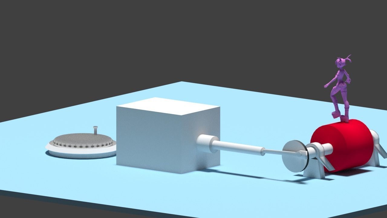 3d Rendering Animation Low-poly 3D model_96