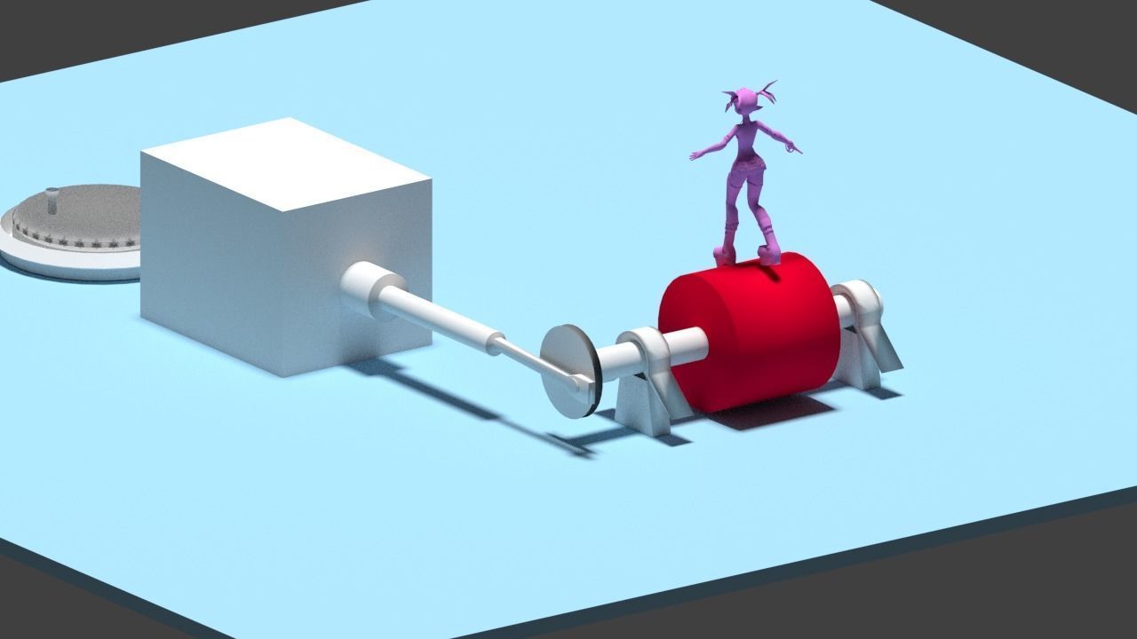 3d Rendering Animation Low-poly 3D model_109