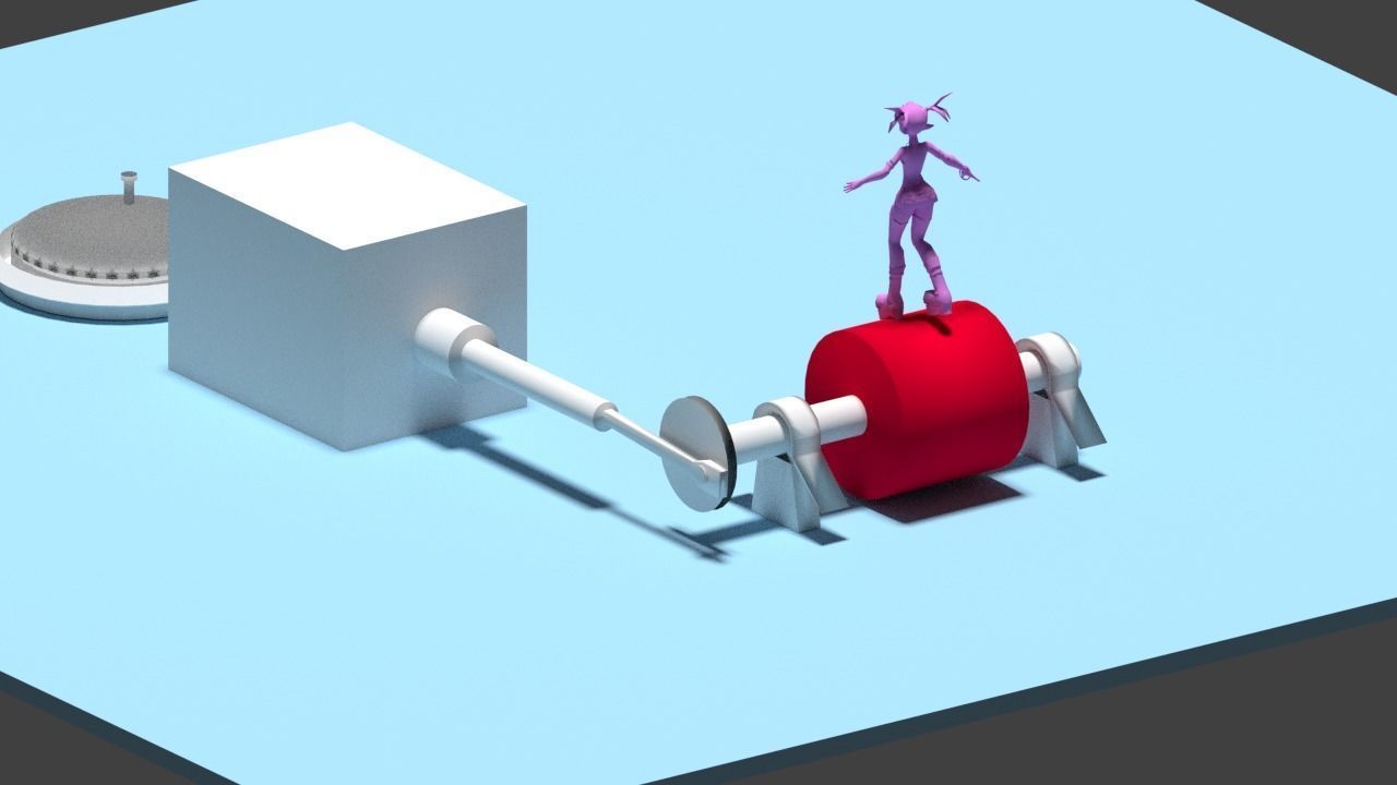 3d Rendering Animation Low-poly 3D model_45