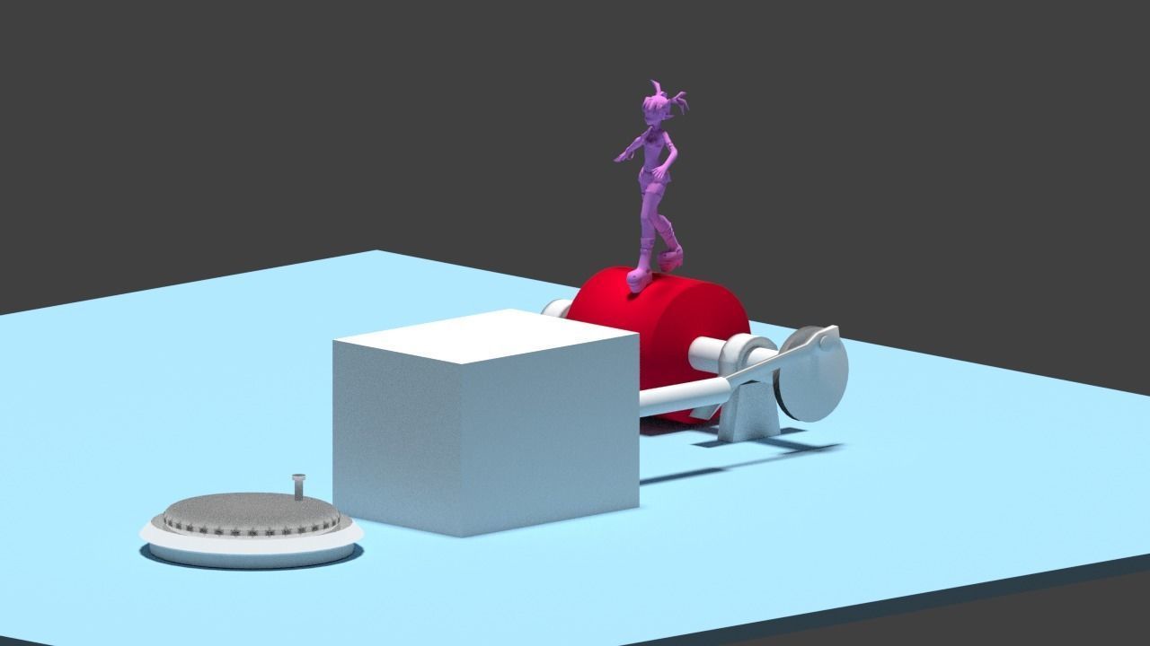 3d Rendering Animation Low-poly 3D model_68