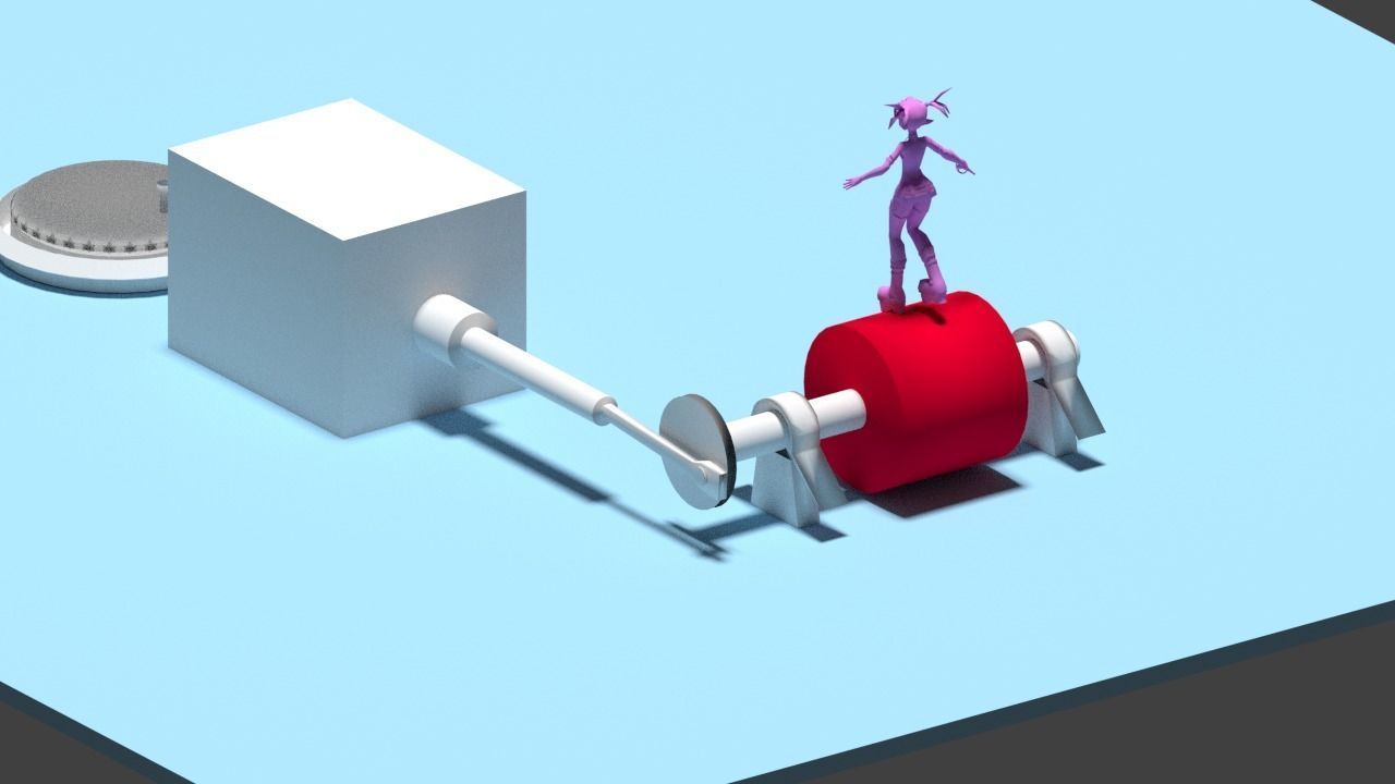 3d Rendering Animation Low-poly 3D model_111