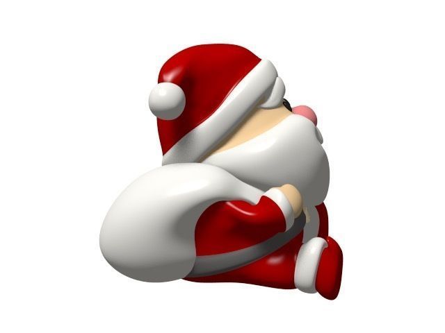 Santa Claus doll 3D model_4