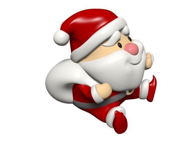 Santa Claus doll 3D model_1