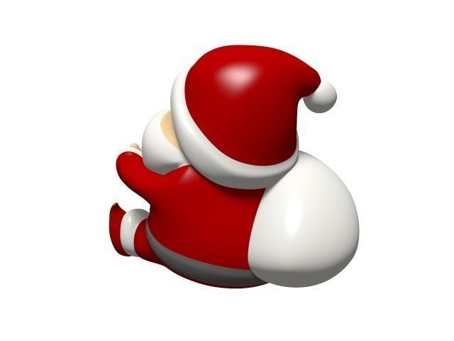 Santa Claus doll 3D model_3