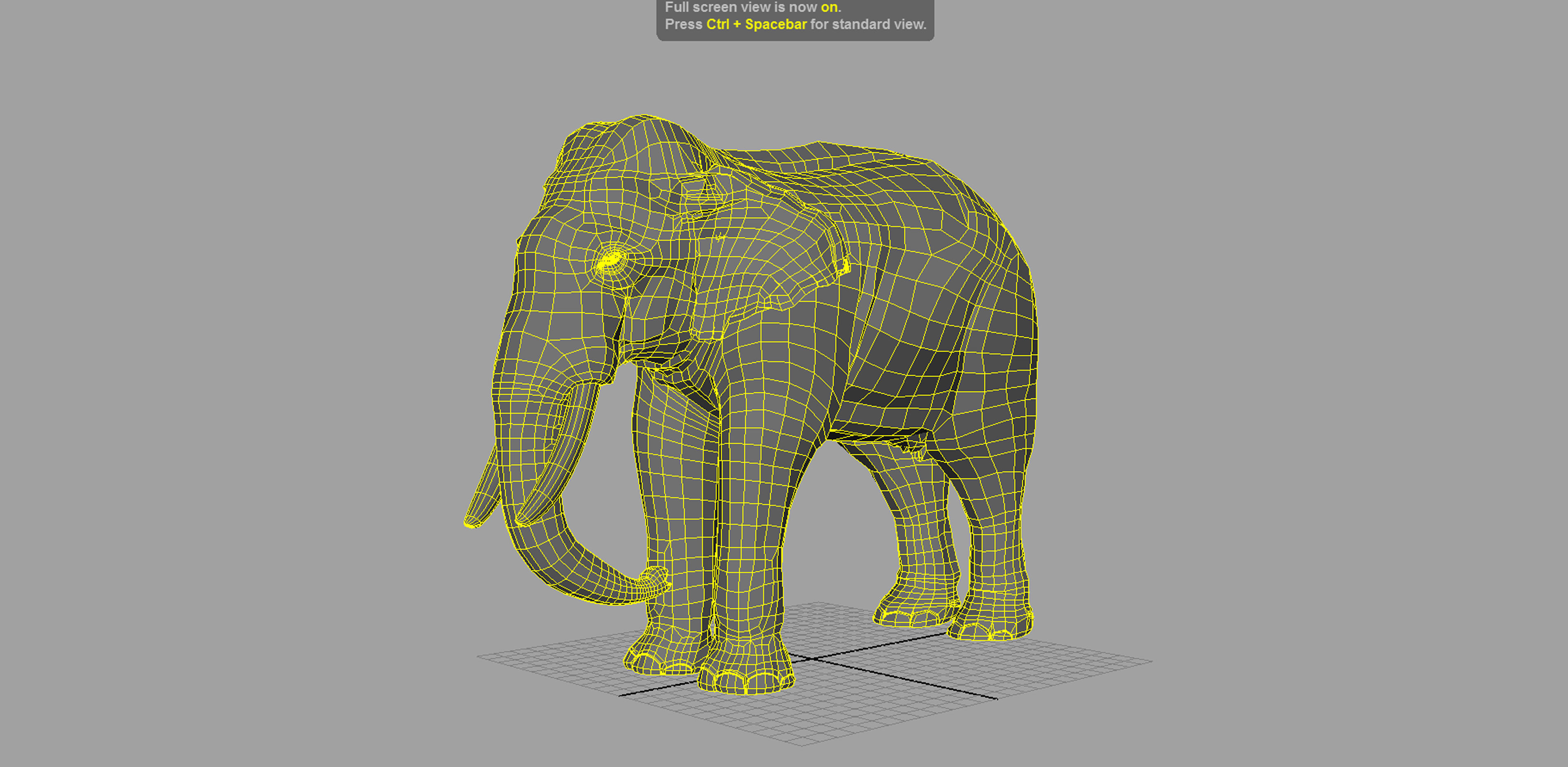 asian elephant 3d rig model 3D model_12