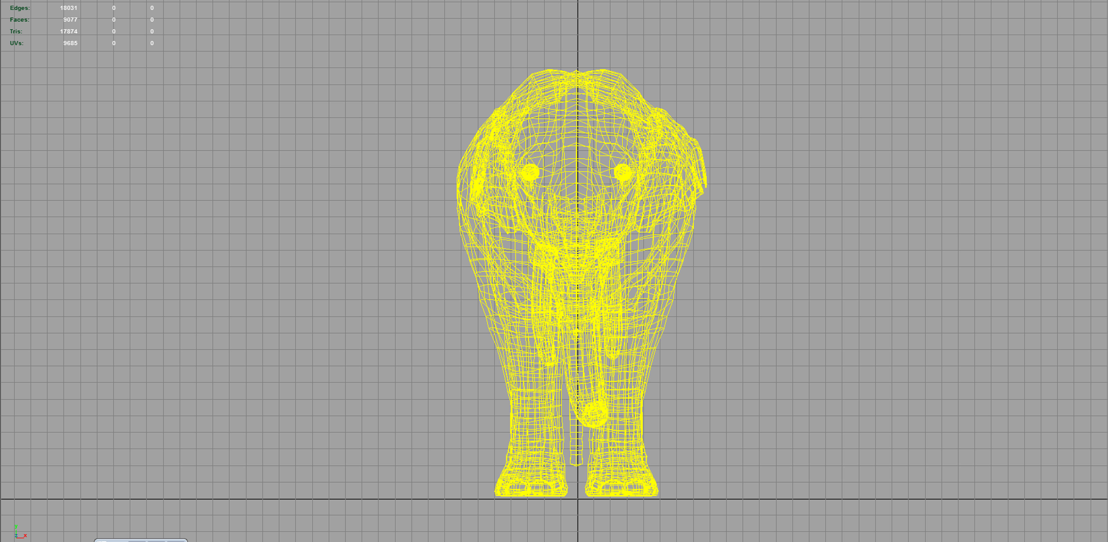 asian elephant 3d rig model 3D model_2