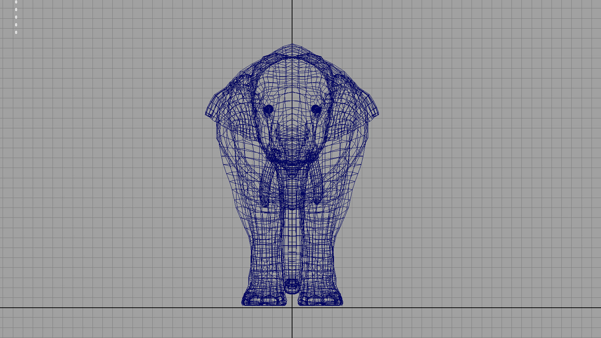 asian elephant 3d rig model 2 3D model_4