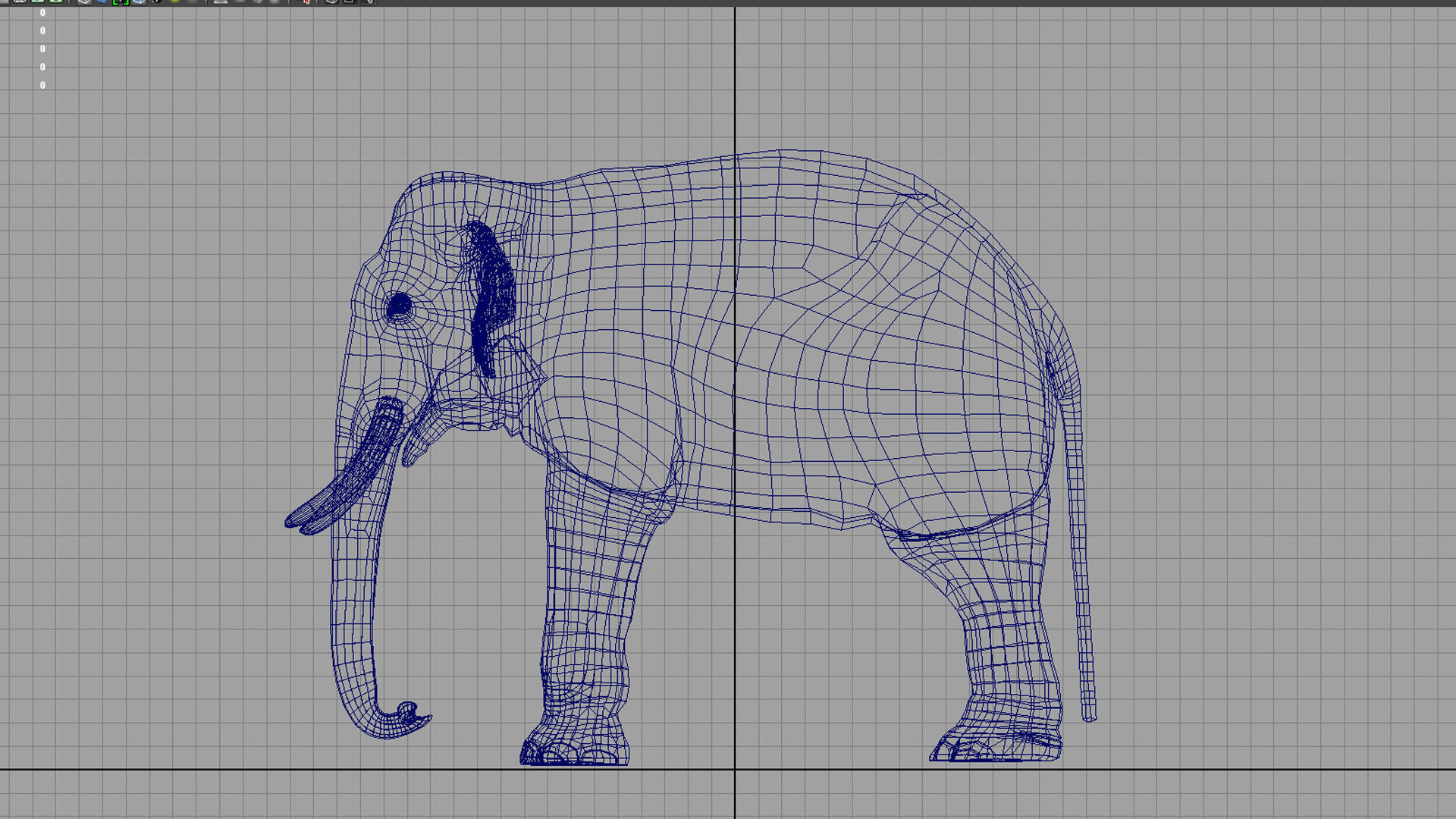 asian elephant 3d rig model 2 3D model_3