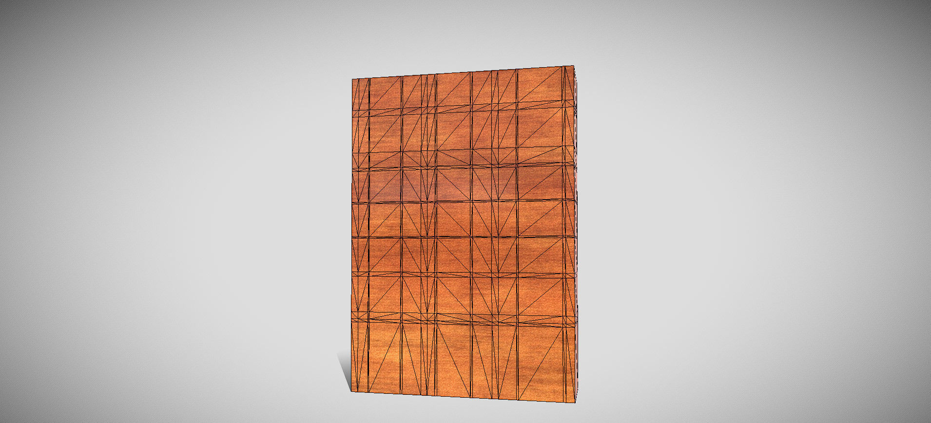 Wooden Showcase 3D model_62