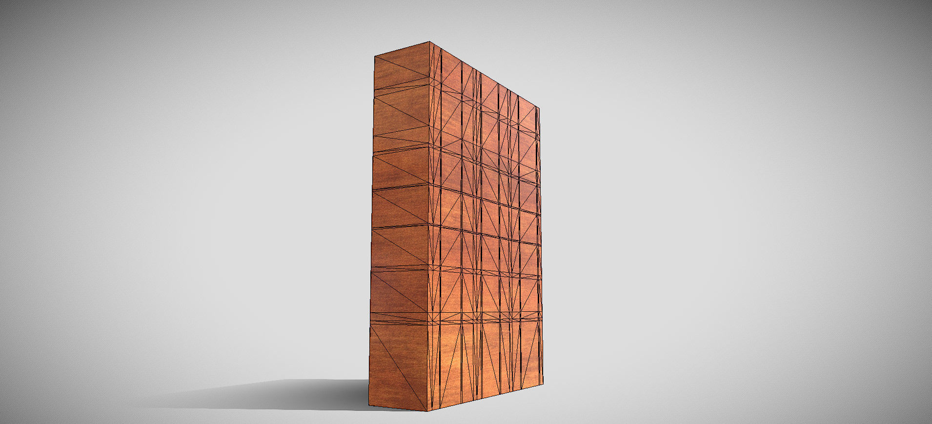 Wooden Showcase 3D model_60