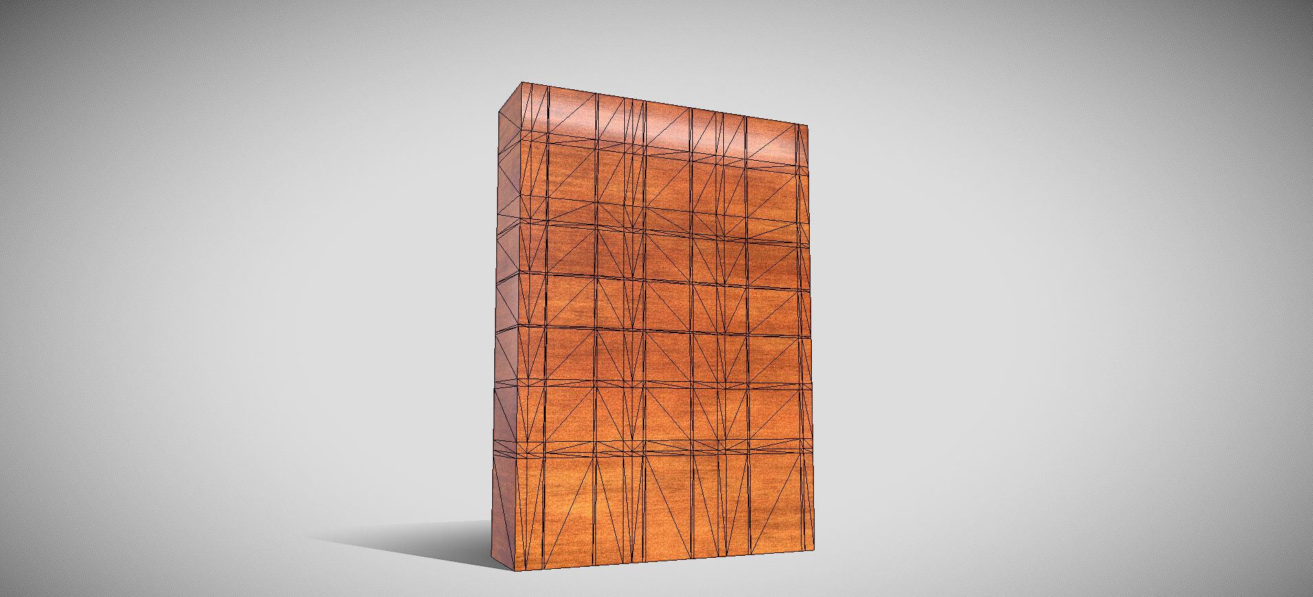 Wooden Showcase 3D model_61