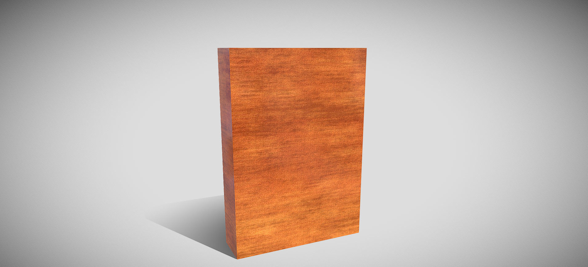 Wooden Showcase 3D model_4