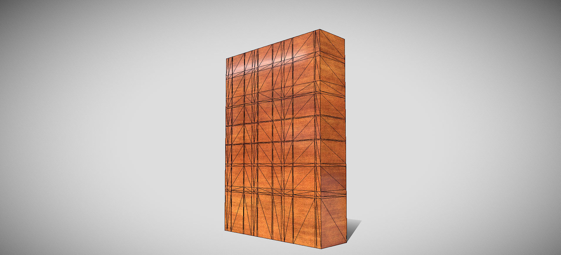 Wooden Showcase 3D model_63