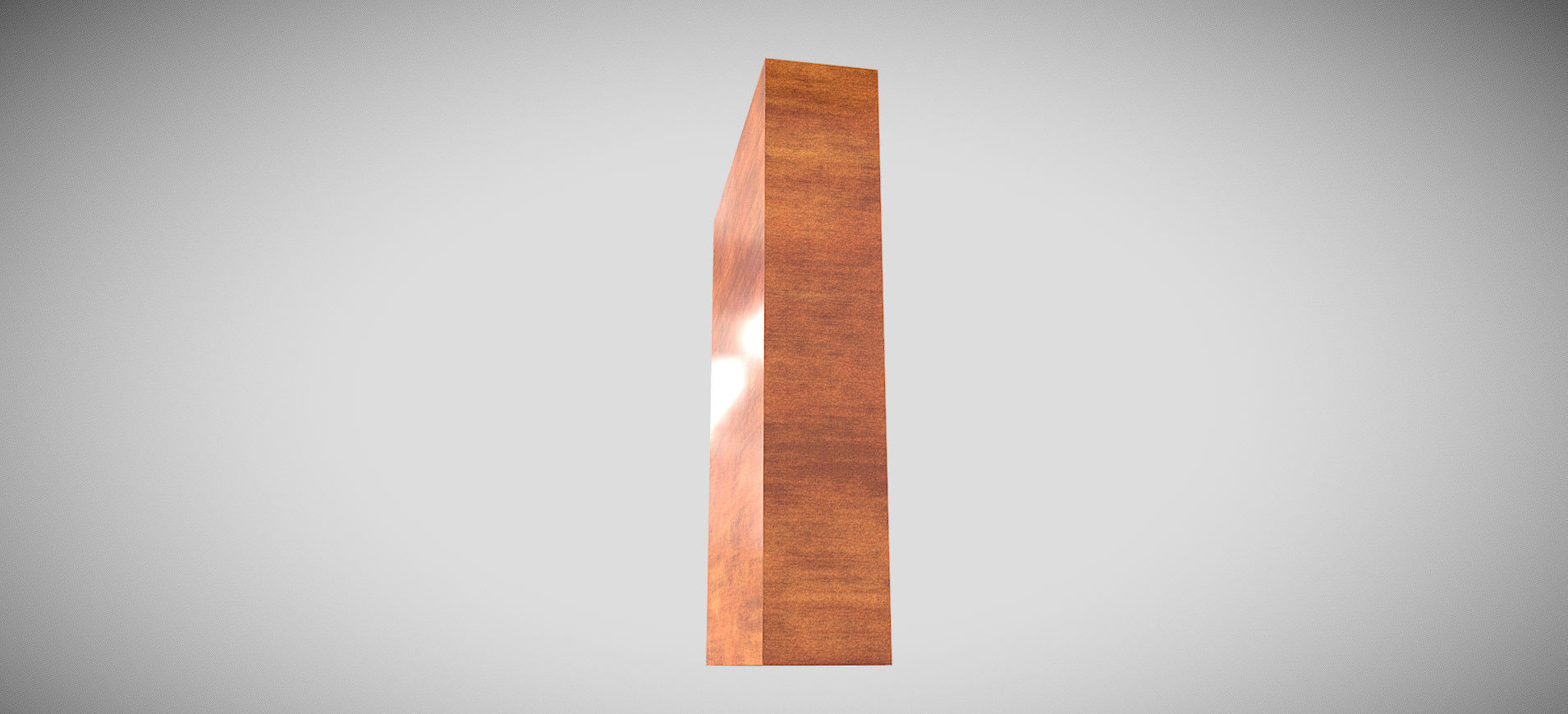 Wooden Showcase 3D model_19