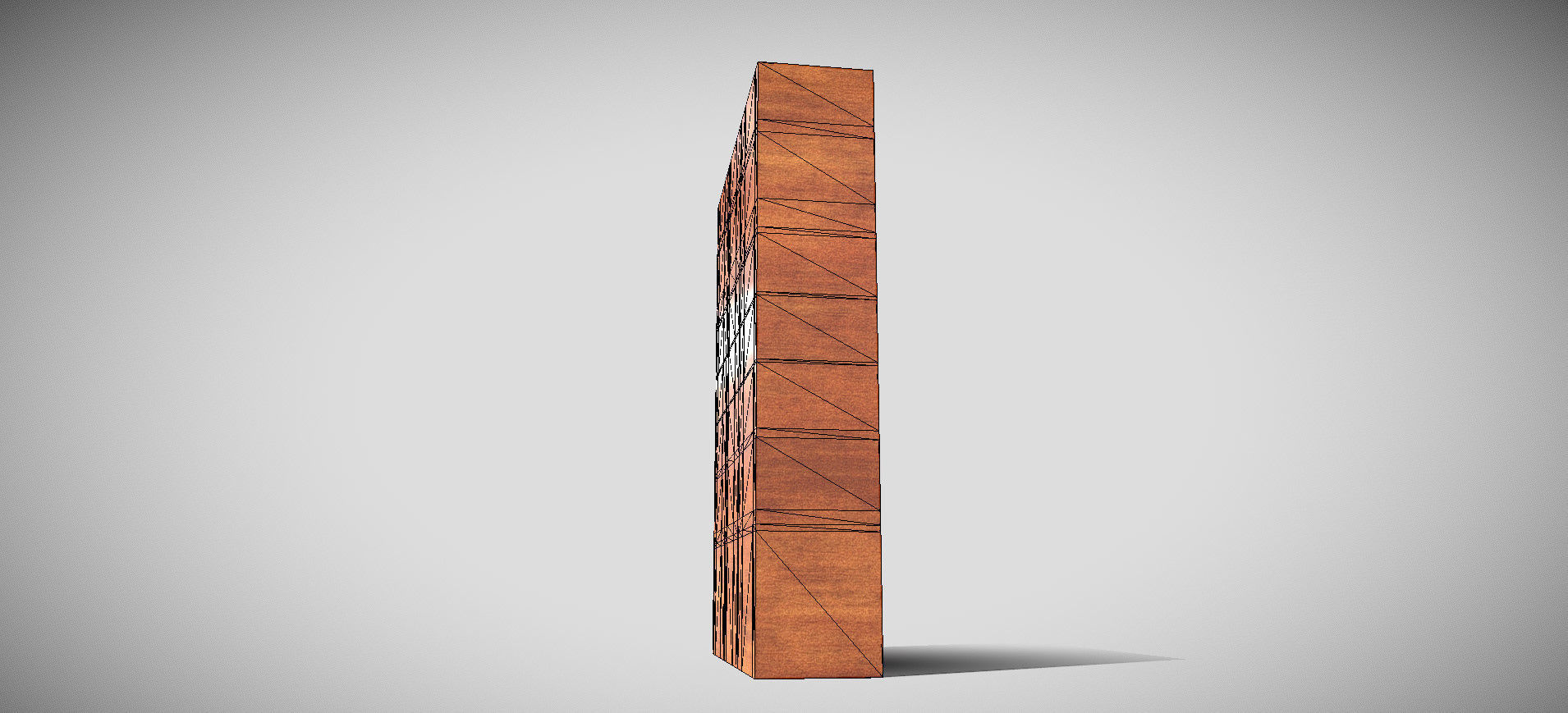 Wooden Showcase 3D model_64
