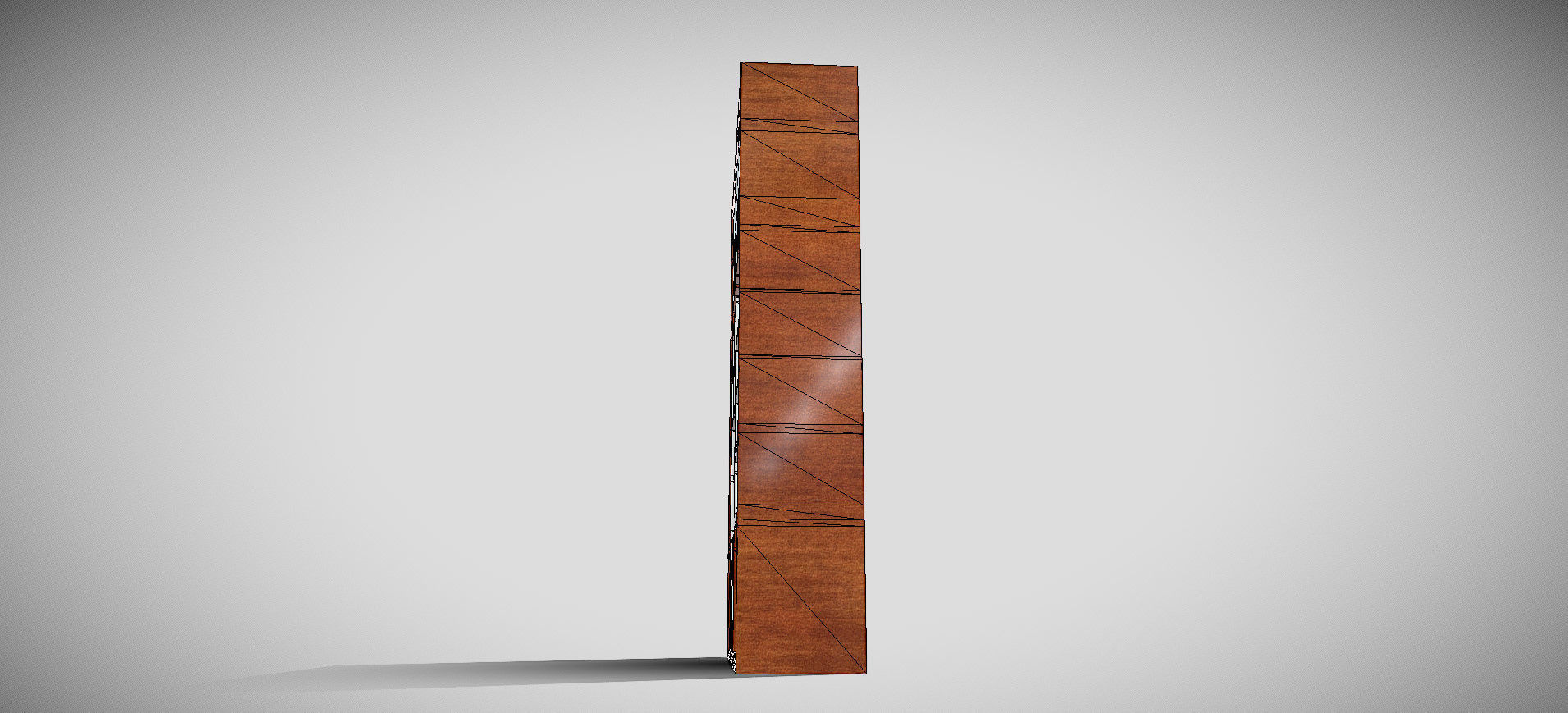 Wooden Showcase 3D model_59