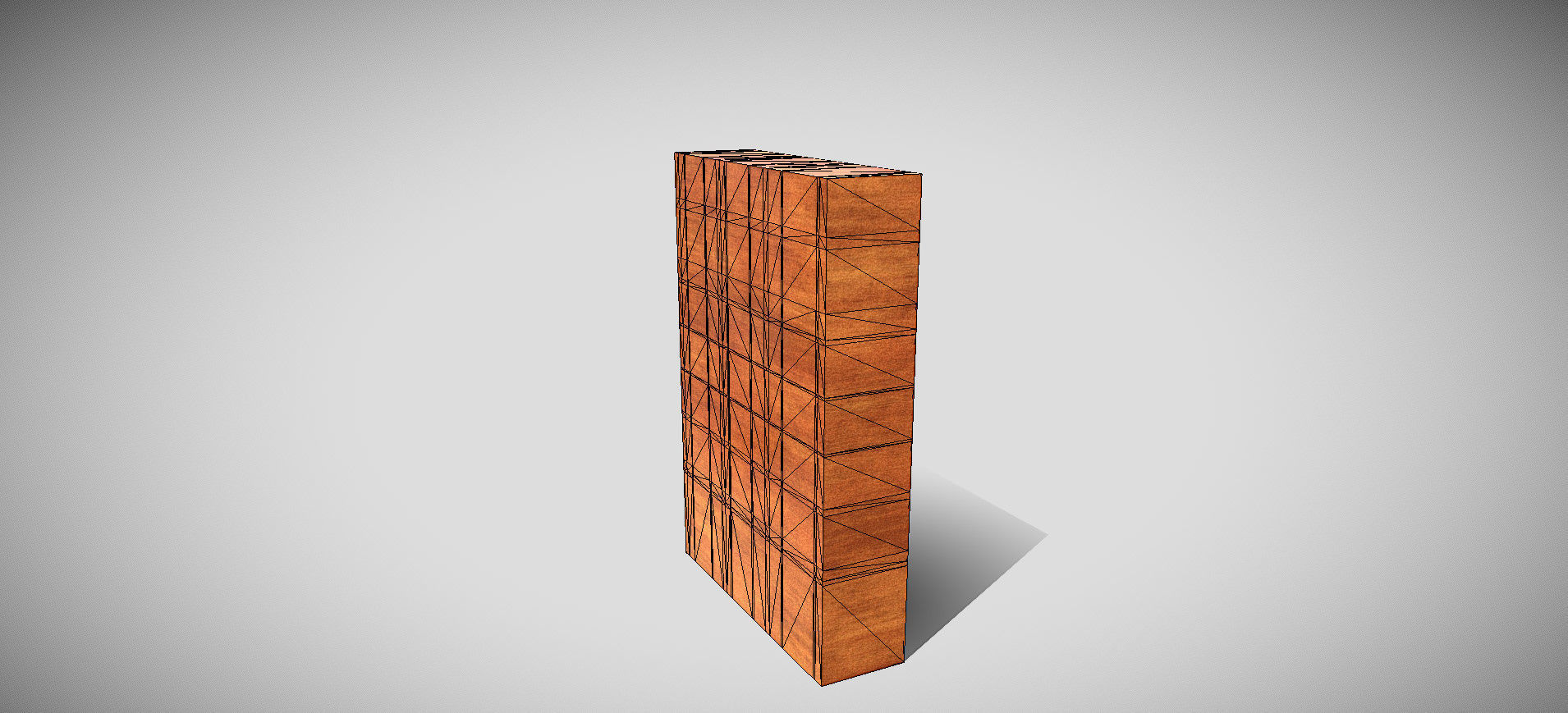 Wooden Showcase 3D model_50