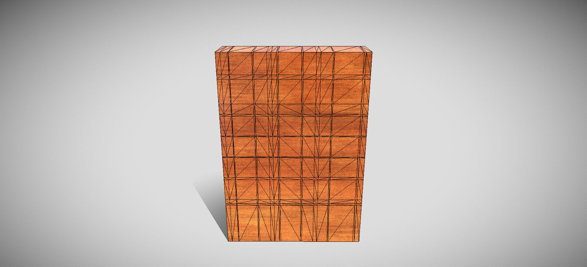 Wooden Showcase 3D model_48