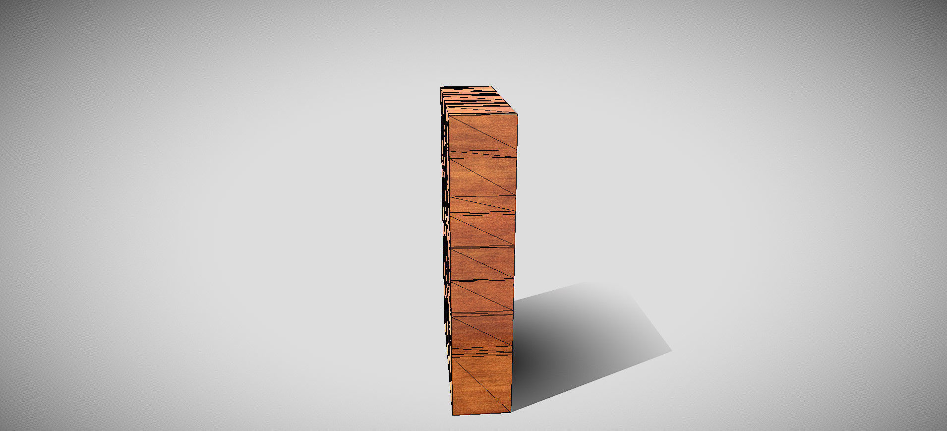 Wooden Showcase 3D model_51