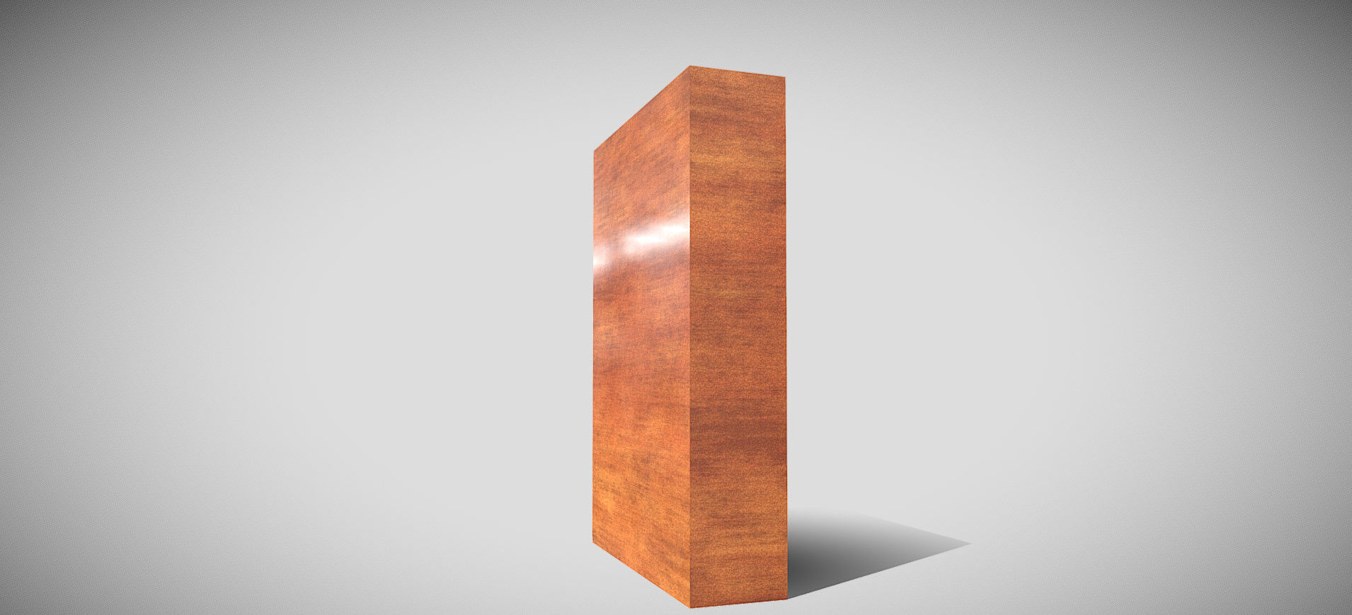 Wooden Showcase 3D model_7