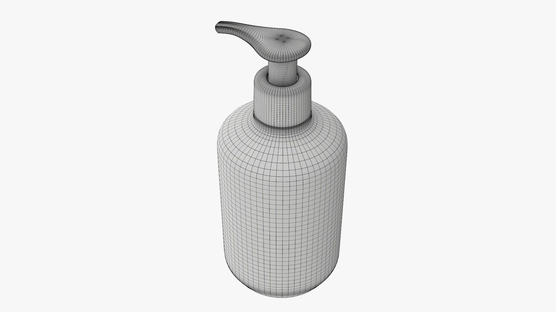 Plastic bottle with dispenser type 1 3D model_9
