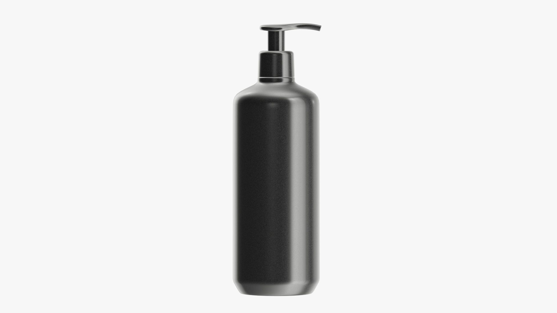 Plastic shampoo bottle with dispenser type 2 3D model_2