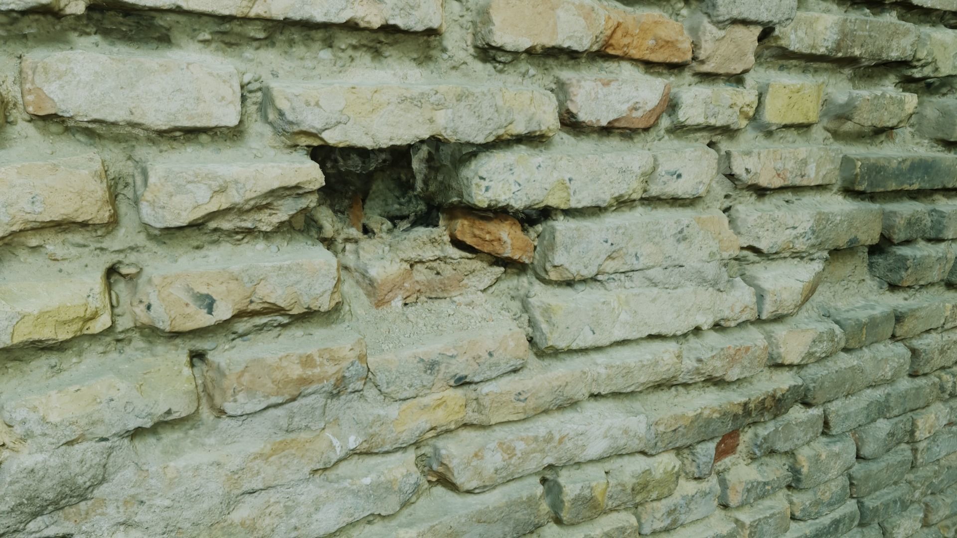 Old Brick Wall 8K Scan Low-poly 3D model_8