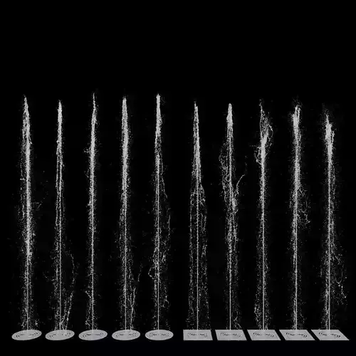 Sidewalk fountain model and Animated 3D model