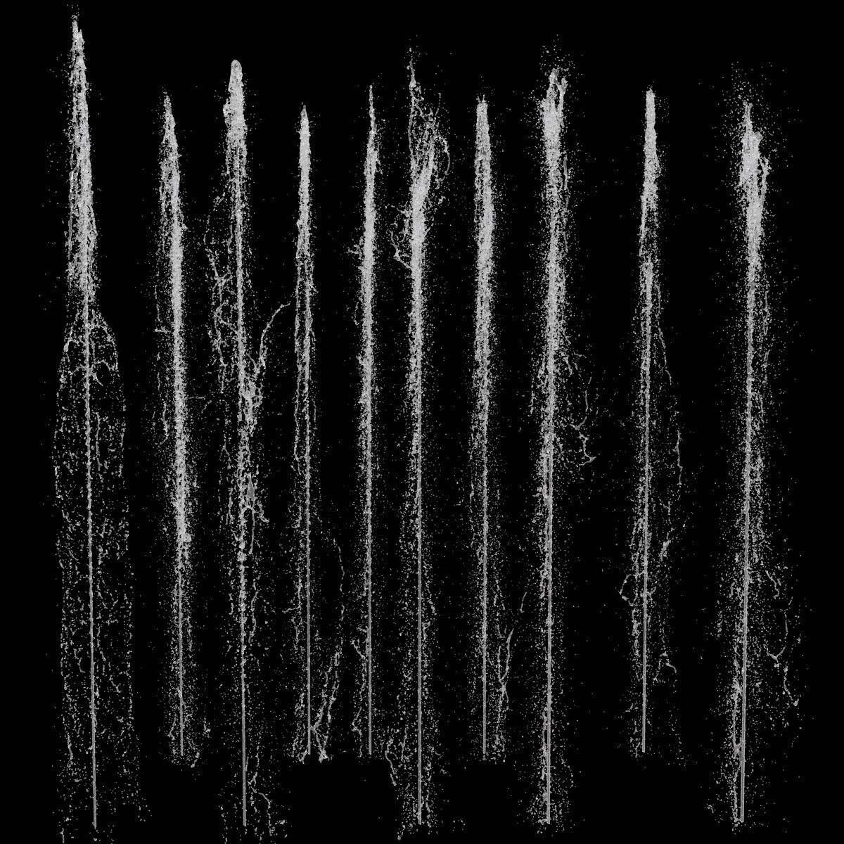 Sidewalk fountain model and Animated 3D model_12
