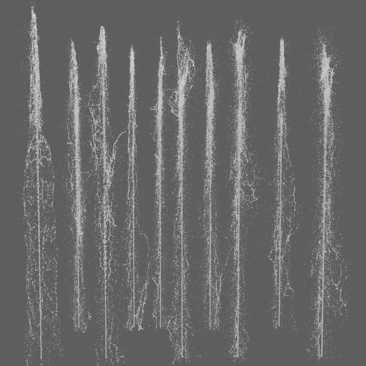 Sidewalk fountain model and Animated 3D model_7