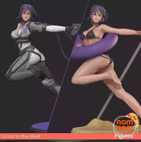 Motoko Kusanagi - Ghost in the Shell - Version 1 and 2