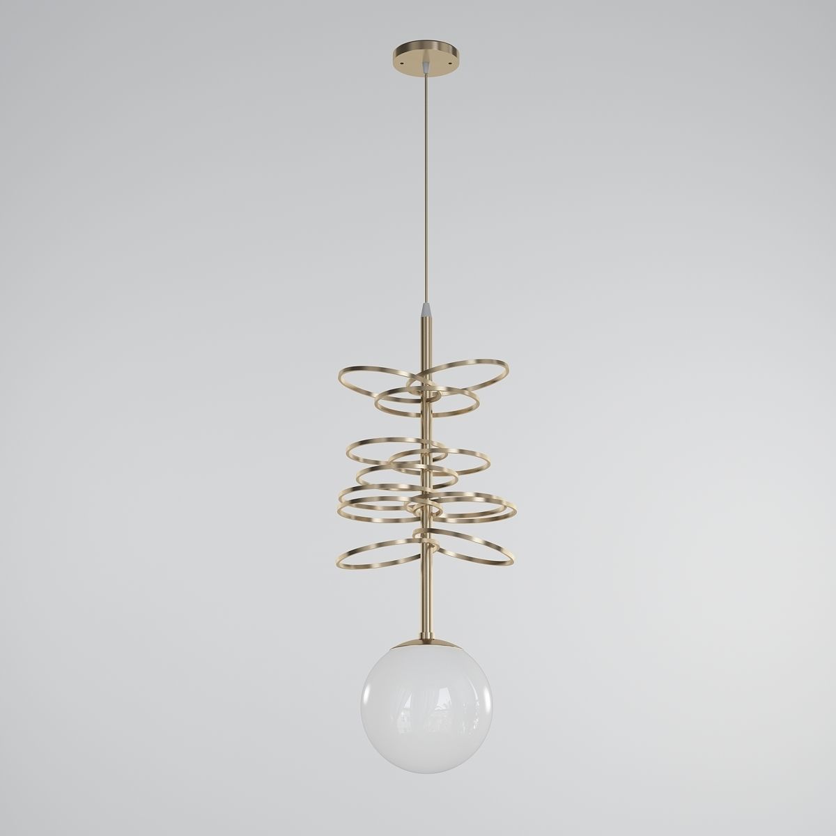 lace chandelier 3D model_2